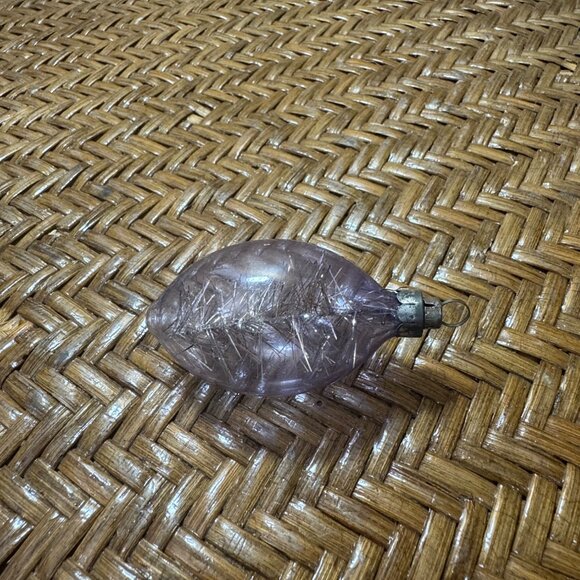 Vintage  WWII Era Unsilvered With Tinsel Inside Christmas Ornament - Picture 4 of 6